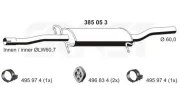 Mittelschalldämpfer ERNST 385053