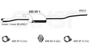 Mittelschalldämpfer ERNST 385091