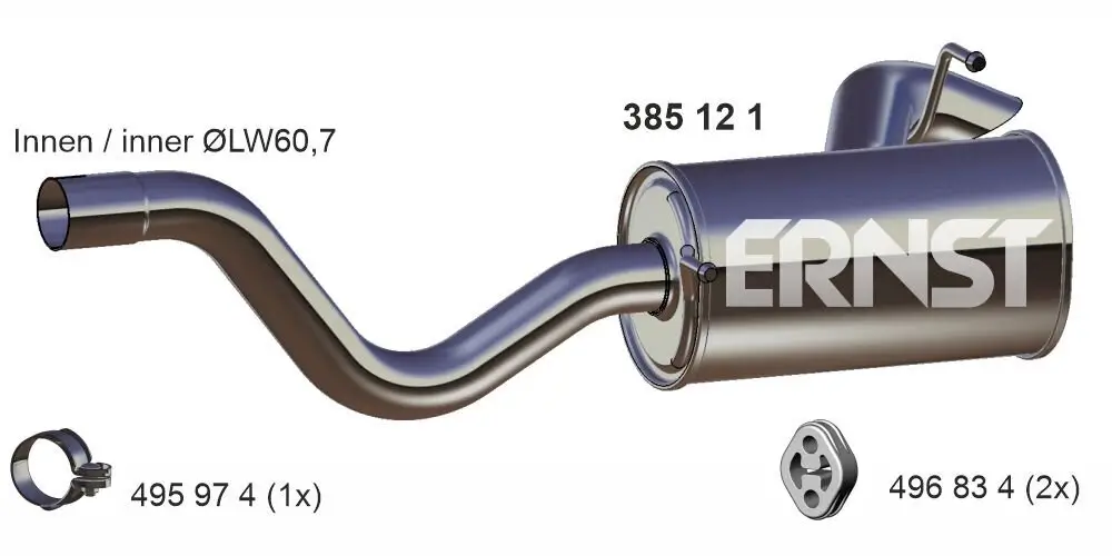 Endschalldämpfer ERNST 385121