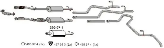 Mittelschalldämpfer ERNST 390071 Bild Mittelschalldämpfer ERNST 390071