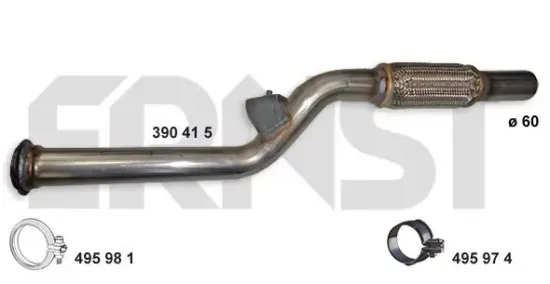 Abgasrohr vorne ERNST 390415 Bild Abgasrohr vorne ERNST 390415