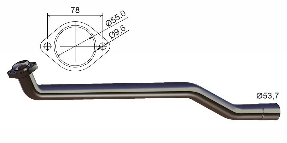 Abgasrohr vorne ERNST 391481
