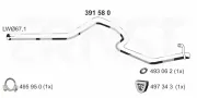 Abgasrohr hinten links ERNST 391580