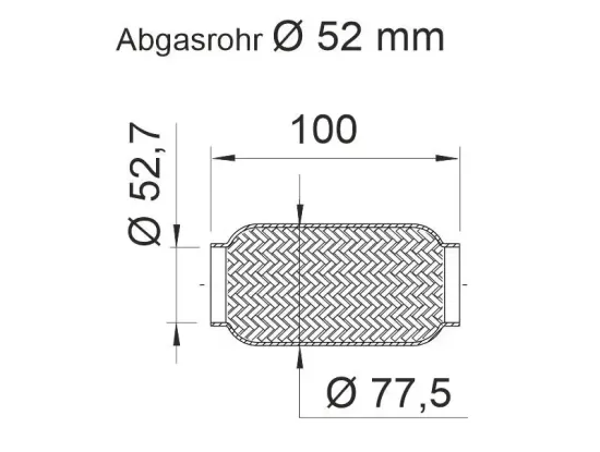 Flexrohr, Abgasanlage ERNST 460231 Bild Flexrohr, Abgasanlage ERNST 460231