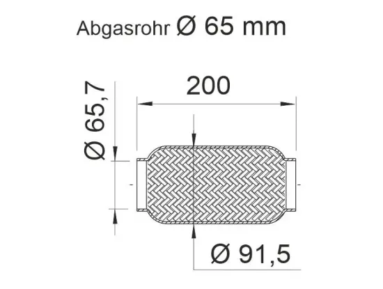 Flexrohr, Abgasanlage ERNST 460262 Bild Flexrohr, Abgasanlage ERNST 460262