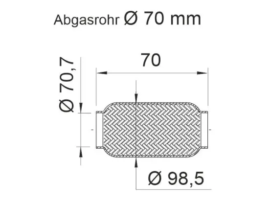 Flexrohr, Abgasanlage ERNST 460446 Bild Flexrohr, Abgasanlage ERNST 460446