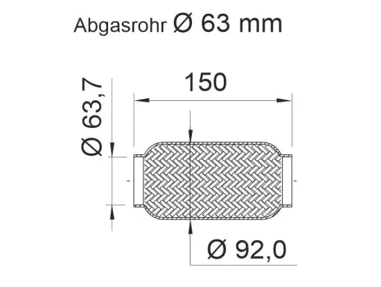 Flexrohr, Abgasanlage ERNST 460798 Bild Flexrohr, Abgasanlage ERNST 460798