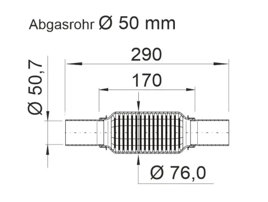 Flexrohr, Abgasanlage ERNST 464055 Bild Flexrohr, Abgasanlage ERNST 464055