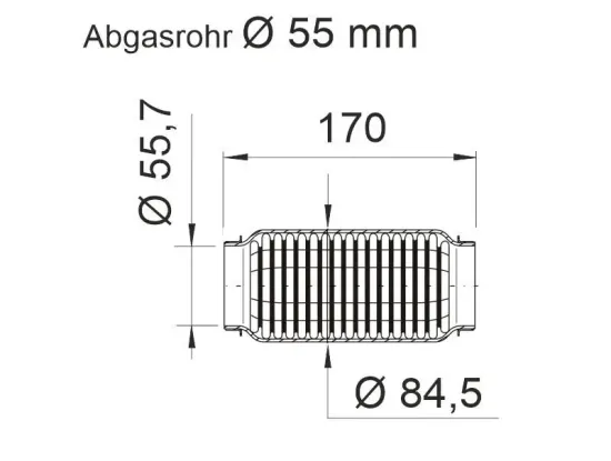 Flexrohr, Abgasanlage ERNST 464253 Bild Flexrohr, Abgasanlage ERNST 464253