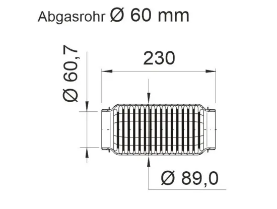 Flexrohr, Abgasanlage ERNST 464338 Bild Flexrohr, Abgasanlage ERNST 464338