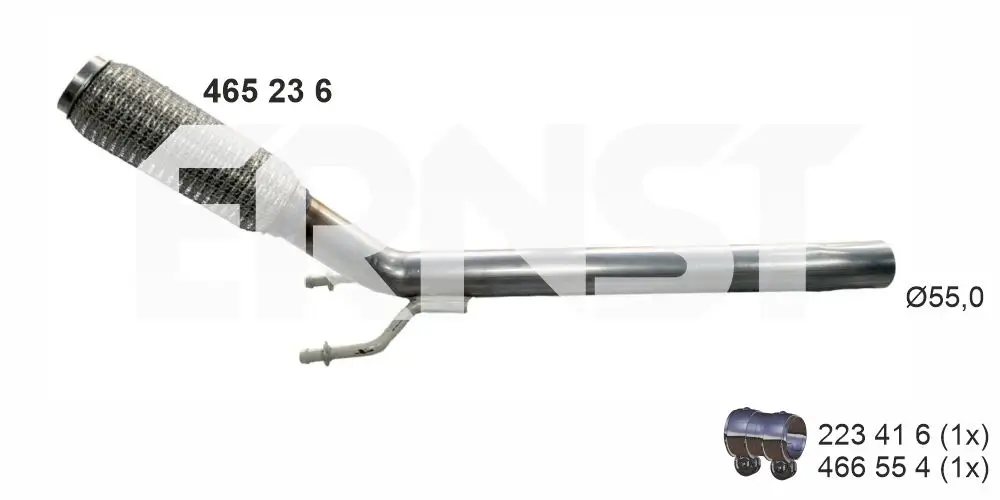 Abgasrohr vorne ERNST 465236