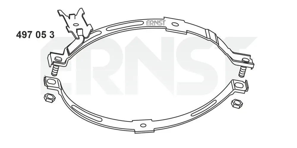 Halter, Schalldämpfer ERNST 497053