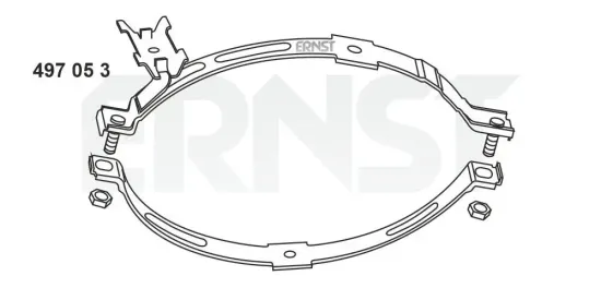 Halter, Schalldämpfer ERNST 497053 Bild Halter, Schalldämpfer ERNST 497053