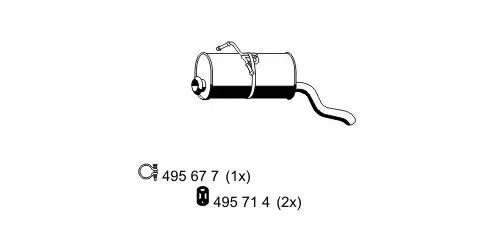 Endschalldämpfer ERNST 500265 Bild Endschalldämpfer ERNST 500265