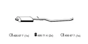 Mittelschalldämpfer ERNST 500289