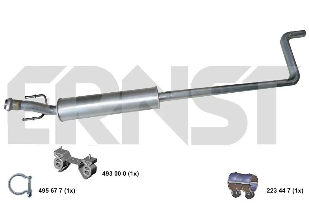 Mittelschalldämpfer ERNST 501118