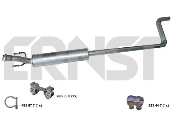 Mittelschalldämpfer ERNST 501118 Bild Mittelschalldämpfer ERNST 501118