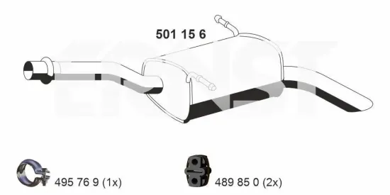 Endschalldämpfer ERNST 501156 Bild Endschalldämpfer ERNST 501156
