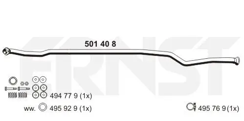 Abgasrohr Mitte ERNST 501408