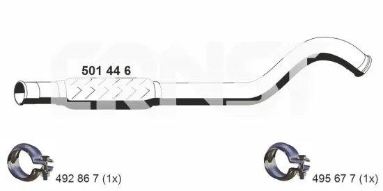 Abgasrohr vorne ERNST 501446 Bild Abgasrohr vorne ERNST 501446