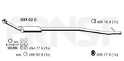 Mittelschalldämpfer ERNST 503020