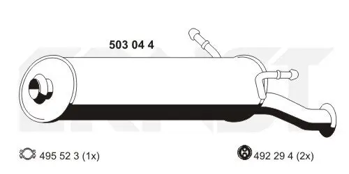 Endschalldämpfer ERNST 503044 Bild Endschalldämpfer ERNST 503044