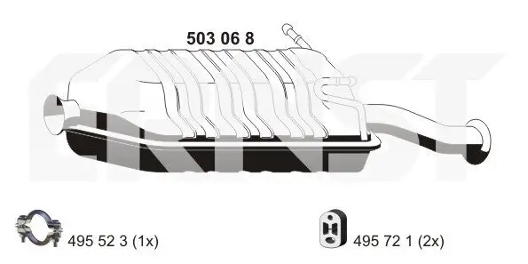 Endschalldämpfer ERNST 503068