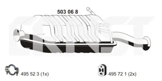 Endschalldämpfer ERNST 503068 Bild Endschalldämpfer ERNST 503068