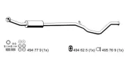 Mittelschalldämpfer ERNST 505079