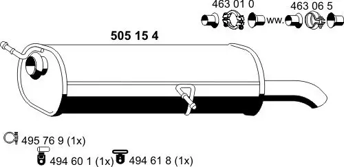 Endschalldämpfer ERNST 505154 Bild Endschalldämpfer ERNST 505154