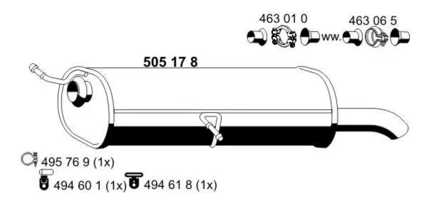 Endschalldämpfer ERNST 505178