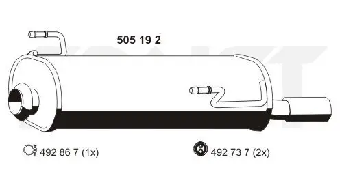 Endschalldämpfer ERNST 505192