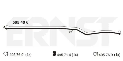 Abgasrohr ERNST 505406