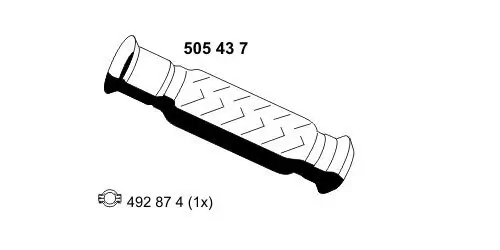 Abgasrohr vorne ERNST 505437