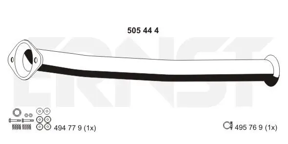 Abgasrohr ERNST 505444