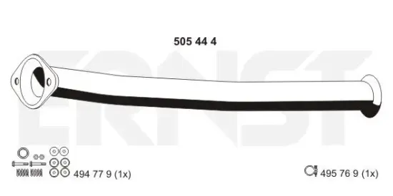 Abgasrohr ERNST 505444 Bild Abgasrohr ERNST 505444