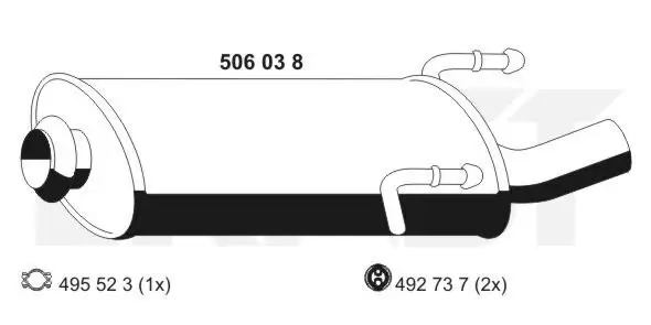 Endschalldämpfer ERNST 506038