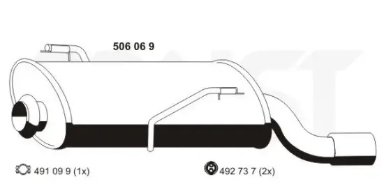 Endschalldämpfer ERNST 506069 Bild Endschalldämpfer ERNST 506069