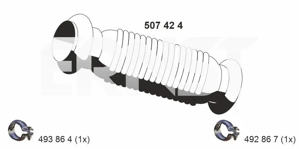 Abgasrohr vorne ERNST 507424