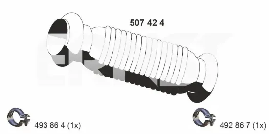 Abgasrohr vorne ERNST 507424 Bild Abgasrohr vorne ERNST 507424