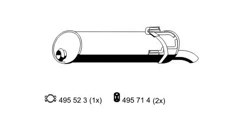 Endschalldämpfer ERNST 510004 Bild Endschalldämpfer ERNST 510004