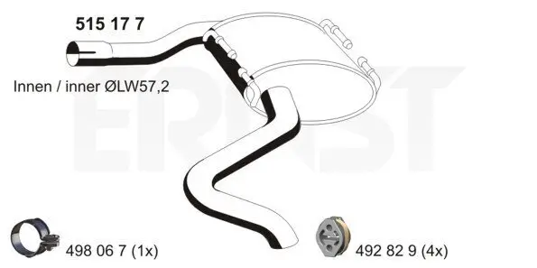 Endschalldämpfer ERNST 515177