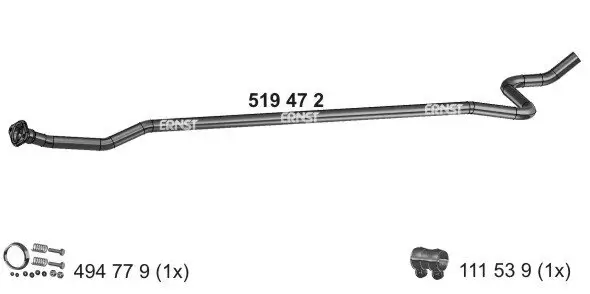 Abgasrohr Mitte ERNST 519472