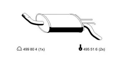 Endschalldämpfer ERNST 520003 Bild Endschalldämpfer ERNST 520003