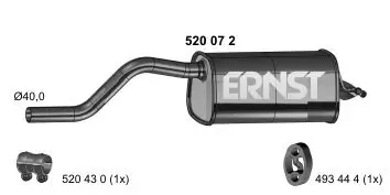 Endschalldämpfer ERNST 520072 Bild Endschalldämpfer ERNST 520072