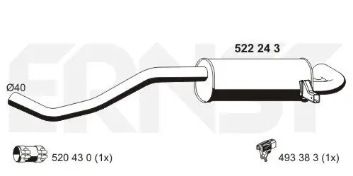 Endschalldämpfer ERNST 522243 Bild Endschalldämpfer ERNST 522243