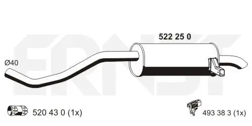 Endschalldämpfer ERNST 522250 Bild Endschalldämpfer ERNST 522250