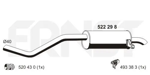 Endschalldämpfer ERNST 522298