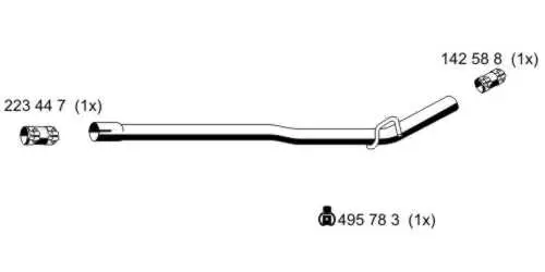 Abgasrohr Mitte ERNST 522571