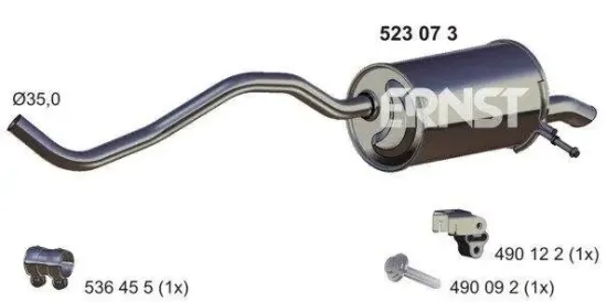 Endschalldämpfer ERNST 523073 Bild Endschalldämpfer ERNST 523073